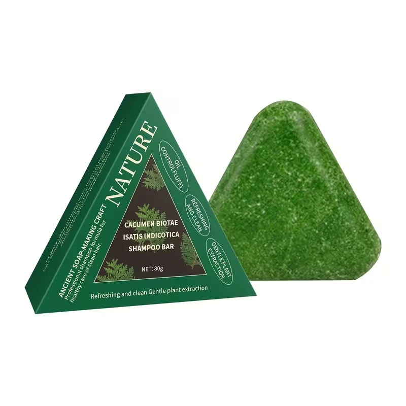nature seven green Cacumen Biotae and Isatis Indigotica Shampoo Bar