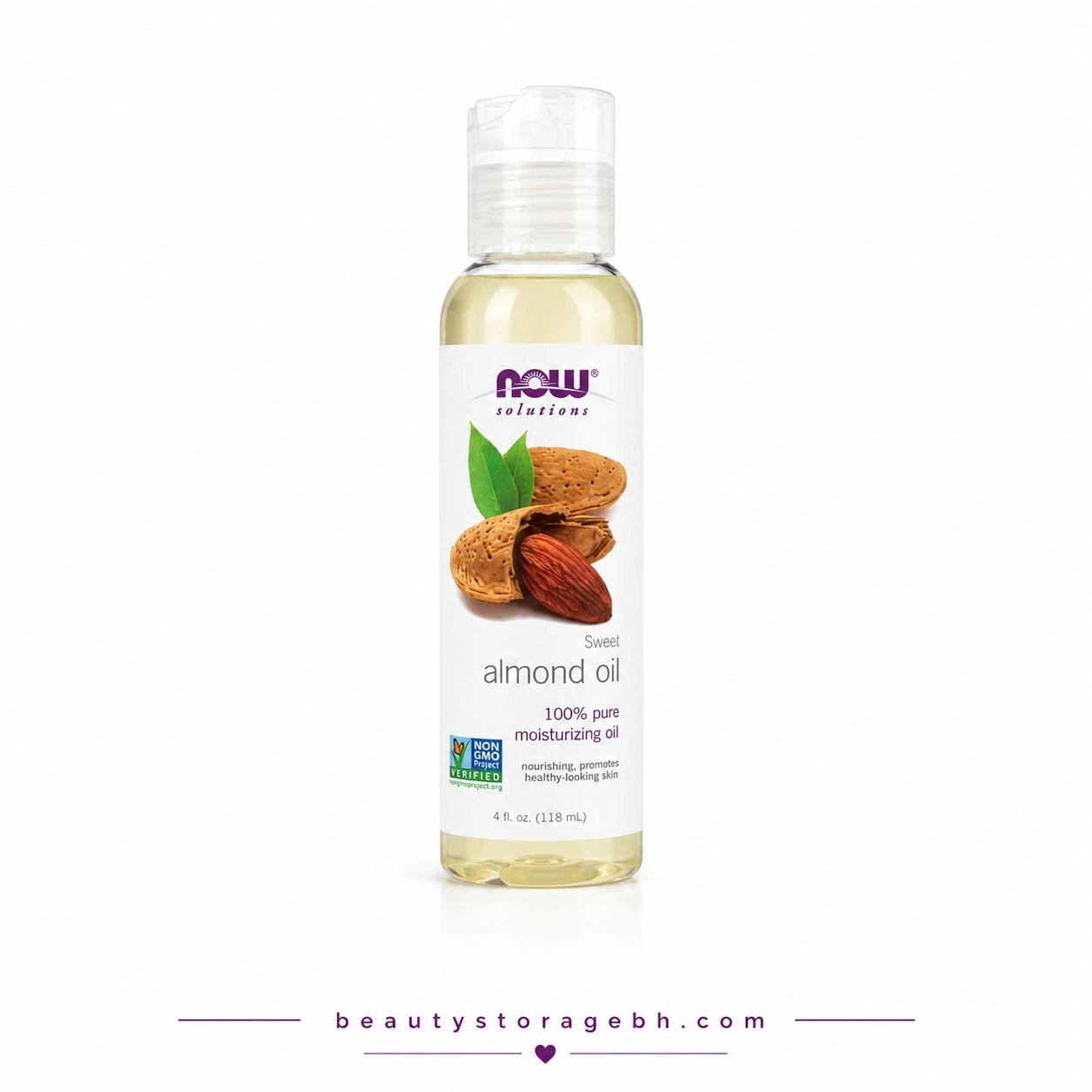 NOW Solutions Sweet Almond Oil 100% Pure Moisturizing Oil